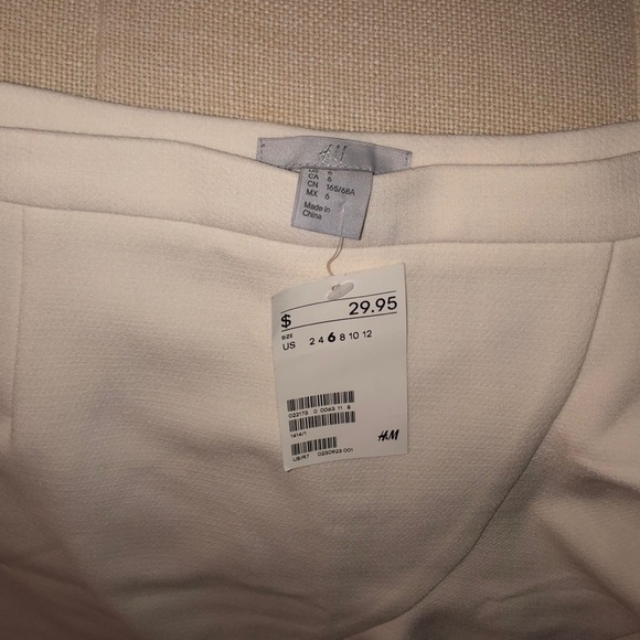 White peplum w ruffle skirt H&M NWT - Picture 3 of 4